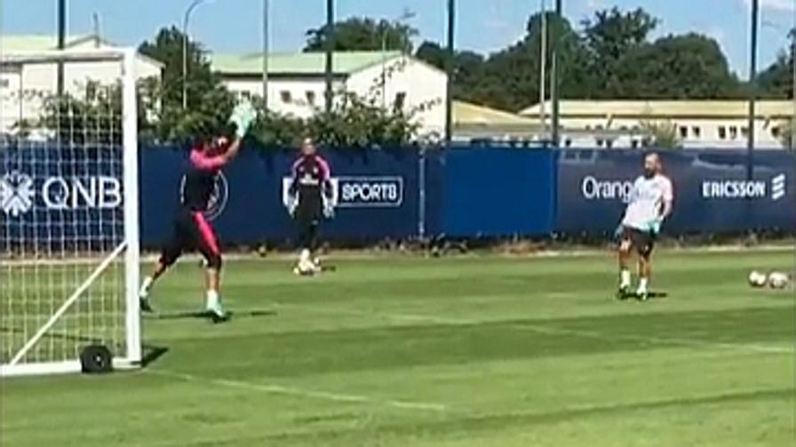 Allenamento PSG prima Allenamento PSG prima
